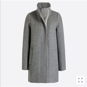 J. Crew Factory Wool Blend City Coat Heather Grey